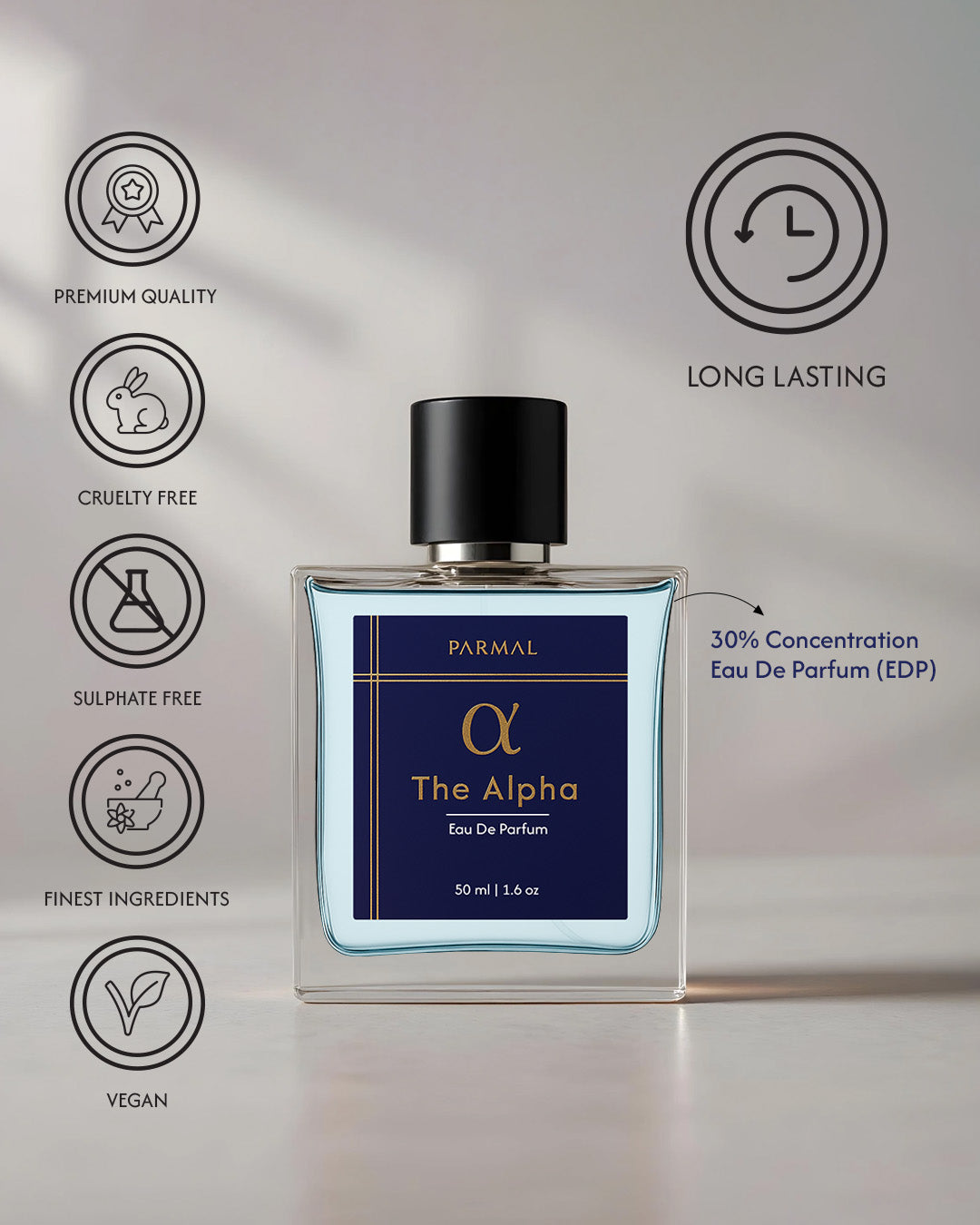 The Alpha Unisex Perfume EDP | Fresh Woody Aquatic